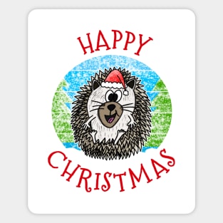 Christmas Hedgehog Wildlife Xmas 2022 Magnet